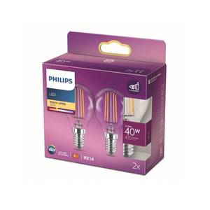 Philips Philips LED žiarovka E14 4, 3W filament 2 700K 2 ks vyobraziť