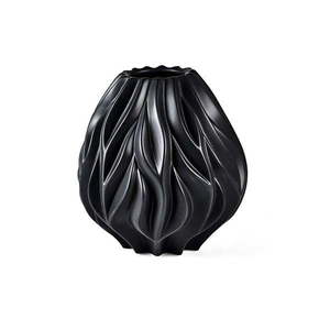 Čierna porcelánová váza Morsø Flame, výška 23 cm vyobraziť