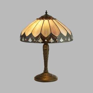Searchlight Stolová lampa Pearl v štýle Tiffany, výška 53 cm vyobraziť