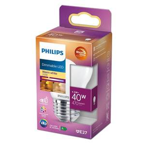 Philips Philips LED Classic WarmGlow E27 P45 3, 4 W matná vyobraziť