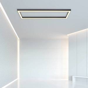 PURE PURE Lines stropné LED svetlo, hranaté antracitová vyobraziť