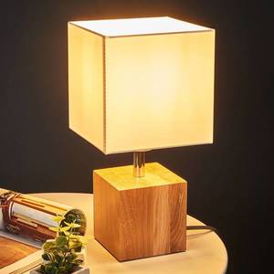 Spot-Light Stolná lampa Trongo kocka olejovaná tienidlo vyobraziť