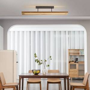 Lindby Lindby Nesaja drevené stropné LED svietidlo vyobraziť