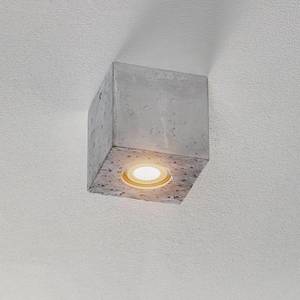 SOLLUX LIGHTING Stropné svietidlo Ara ako kocka z betónu vyobraziť