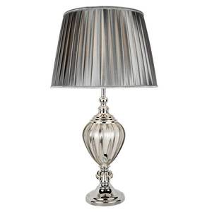 Searchlight Stolná lampa Greyson textilné tienidlo v sivej vyobraziť