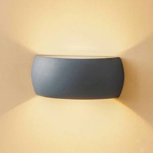 SOLLUX LIGHTING Nástenné svietidlo Bow up/down keramika sivá 32 cm vyobraziť