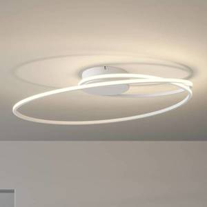 Lindby Lindby Xenias LED stropná lampa, biela, 60x35cm vyobraziť
