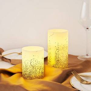Pauleen Pauleen Golden Glitter Candle LED sviečka sada 2 ks vyobraziť