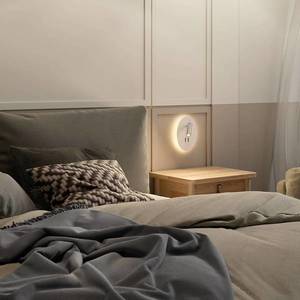 Lucande Lucande Kimo nástenné LED svietidlo oválne biela vyobraziť