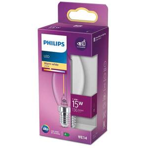 Philips Philips Classic sviečková LED E14 B35 1, 4W číra vyobraziť