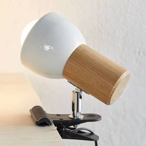 Spot-Light Malá upínacia lampa Clampspots s dubovým drevom vyobraziť