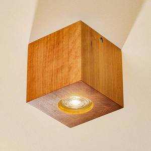 SOLLUX LIGHTING Stropné svietidlo Ara ako kocka z dreva vyobraziť