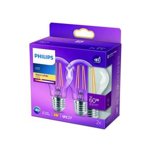 Philips Žiarovka Philips LED E27 7W 2 700K číra sada 2 ks vyobraziť