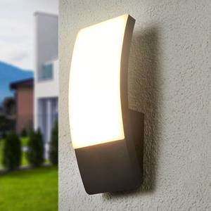 Lucande Vonkajšie nástenné LED svietidlo Siara tmavosivé vyobraziť