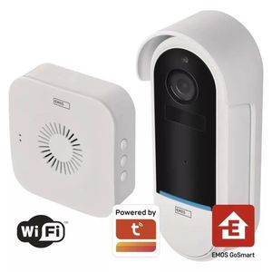 EMOS GoSmart Biely domový bezdrôtový videozvonček s WiFi H4032 vyobraziť