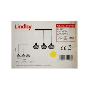 Lindby Lindby - Luster na lanku FRANCES 3xE27/60W/230V vyobraziť