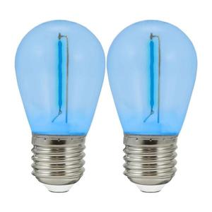 SADA 2x LED Žiarovka PARTY E27/0, 3W/36V modrá vyobraziť