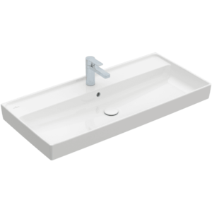 Villeroy & Boch COLLARO - Umývadlo na skrinku 1000x470x160 mm, s prepadom, biela Alpin CeramicPlus 4A33A5R1 vyobraziť
