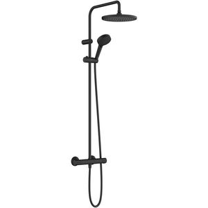 Hansgrohe Vernis Blend - Showerpipe 240 1jet EcoSmart 9 l, s termostatom, čierna matná 26428670 vyobraziť