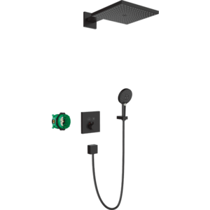 Hansgrohe Raindance E - Sprchový systém pre podomietkovú inštaláciu s termostatom Select, matná čierna 27939670 vyobraziť
