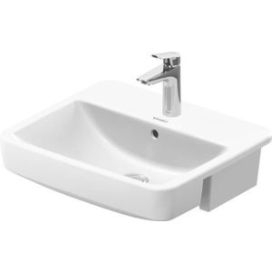 Duravit No.1 - Polozápustné umývadlo 550 x 460 mm, s prepadom, biela 03765500002 vyobraziť