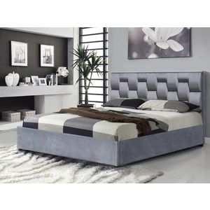 Čalúnená posteľ Anab 160x200 dvojlôžko - šedá vyobraziť
