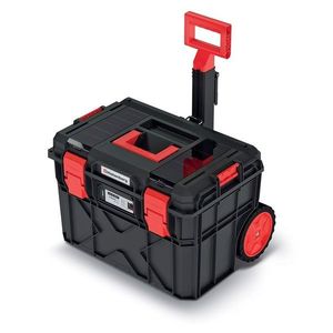 Kufr na nářadí XEBLOCCK LOG 54, 6 x 38 x 40 cm černo-červený vyobraziť