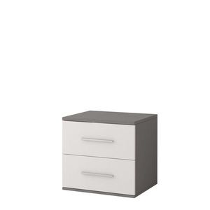 Nočný stolík OMEGA 55 cm sivý/biely vyobraziť