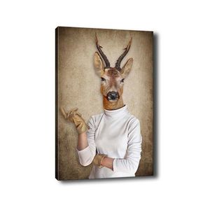 Obraz na plátne Deer portrait 50x70 cm vyobraziť