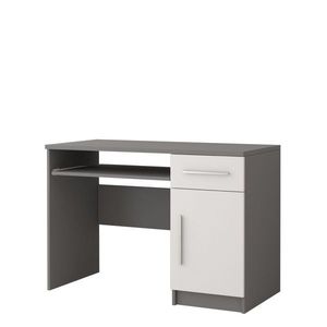 Písací stôl OMEGA 110 cm sivý/biely vyobraziť