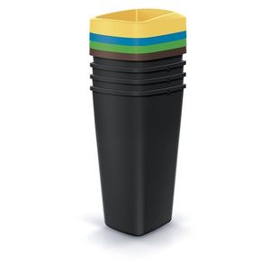 Súprava odpadkových košov COMPACTO 4x25 L čierna vyobraziť