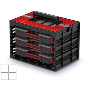 Sada organizérů 3 ks TAMON II 41, 5 x 29 x 29 cm černo-červená vyobraziť