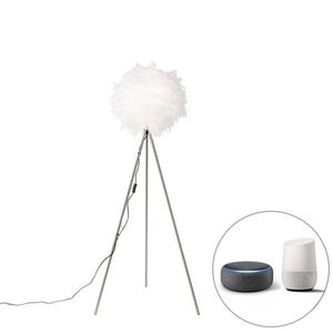 Elegantná romantická stojaca lampa biela vrátane Wifi A60 - Feather vyobraziť
