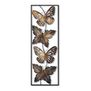 Kovová nástenná dekorácia 100x35 cm Butterfly - Wallity vyobraziť
