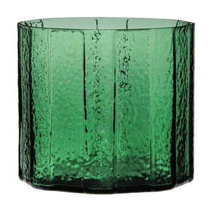 Sklenená ručne vyrobená váza Emerald - Hübsch vyobraziť