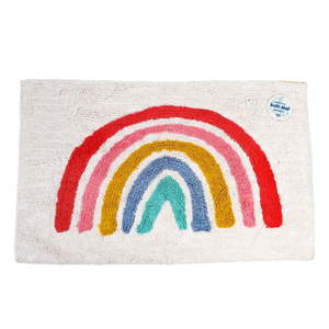Biela kúpeľňová predložka 83x52, 5 cm Rainbow – Rex London vyobraziť
