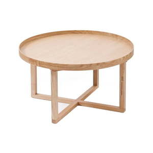 Okrúhly drevený stolík z dubového dreva Wireworks Round, ⌀ 66 cm vyobraziť