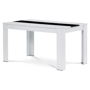 Sconto Jedálenský stôl SHELBY biela/čierna vyobraziť