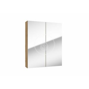 Kielle - Vega Zrkadlová skrinka, 60x73x15 cm, zlatý dub 50118601 vyobraziť