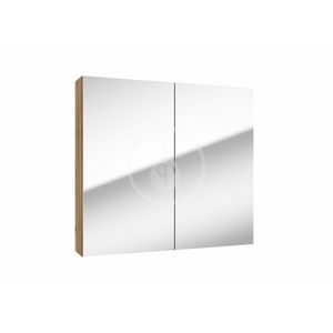 Kielle - Vega Zrkadlová skrinka, 80x73x15 cm, zlatý dub 50118801 vyobraziť