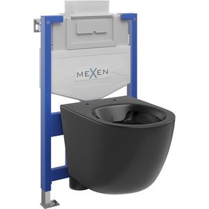 MEXEN/S - WC predstenová inštalačná sada Fenix XS-U s misou WC Lena, čierna mat 6853322XX85 vyobraziť