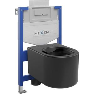 MEXEN/S - WC predstenová inštalačná sada Fenix XS-U s misou WC Sofia, čierna mat 6853354XX85 vyobraziť