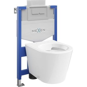 MEXEN/S - WC predstenová inštalačná sada Fenix XS-U s misou WC Rico, biela 6853372XX00 vyobraziť