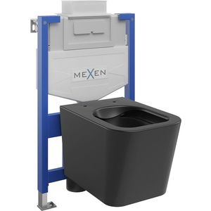 MEXEN/S - WC predstenová inštalačná sada Fenix XS-U s misou WC Teo, čierna mat 6853385XX85 vyobraziť