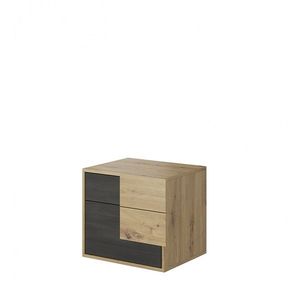 Nočný stolík BAFRA 54 cm dub artisan/borovice norská černá vyobraziť