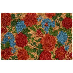 Trade Concept Kokosová rohožka Kvetiny farebná, 40 x 60 cm vyobraziť