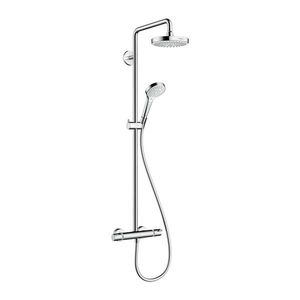 Hansgrohe Croma Select S - Showerpipe 180 2jet s termostatom, biela/chróm 27253400 vyobraziť