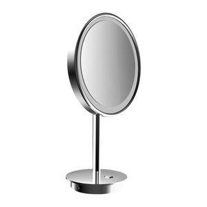 Emco Cosmetic mirrors Pure LED - Stojace okrúhle LED-holiace a kozmetické zrkadlo s osvetleným dotykovým senzorom a skrutkovicový kábel, 3 násobné zväčšovanie, chróm 109406009 vyobraziť