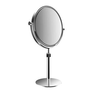 Emco Cosmetic mirrors Pure - Stojace okrúhle holiace a kozmetické zrkadlo, Ø 201 mm, 3 násobné zväčšovanie, chróm 109400119 vyobraziť