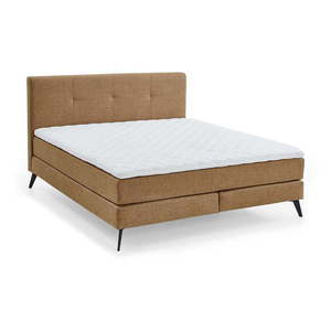 Hnedá boxspring posteľ 160x200 cm ANCONA – Meise Möbel vyobraziť